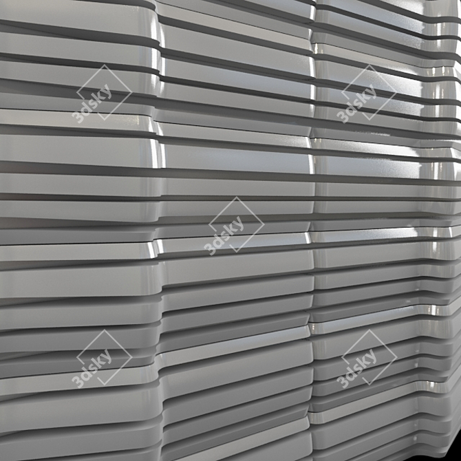 Stunning 3D Wall Décor 3D model image 2