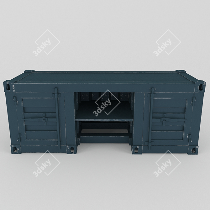 Sturdy Sea Container Stand 3D model image 1