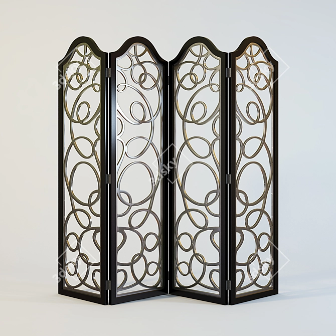 Elegant Fanteri Screen 3D model image 1