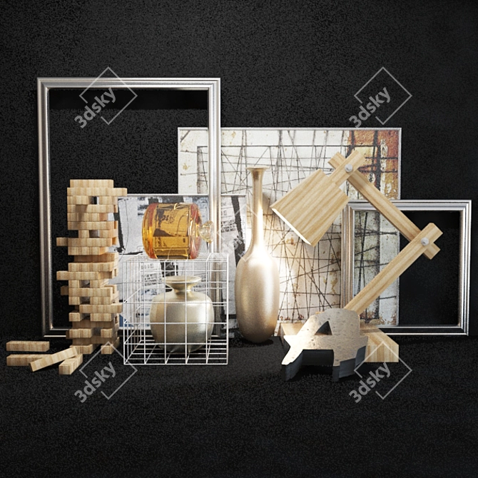 Deluxe Decor Set: Kyzichkina Collection 3D model image 1