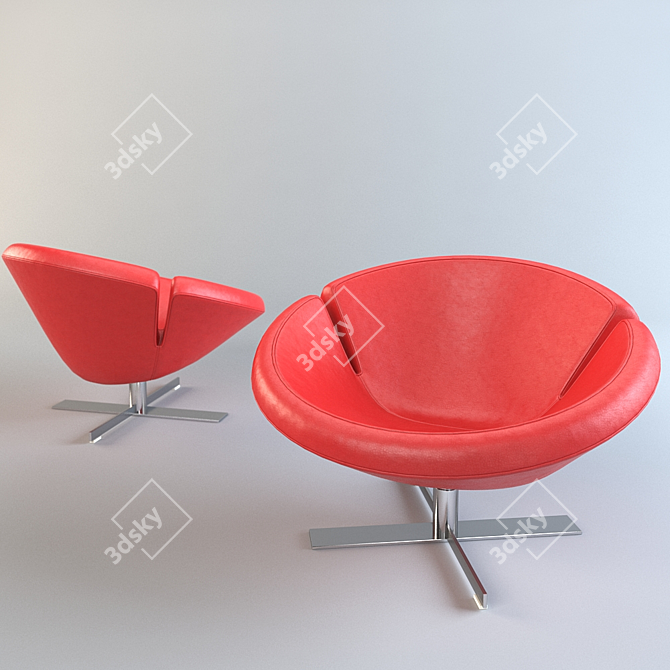 Elegance Leather Armchair | Roche Bobois SIGNET 3D model image 1