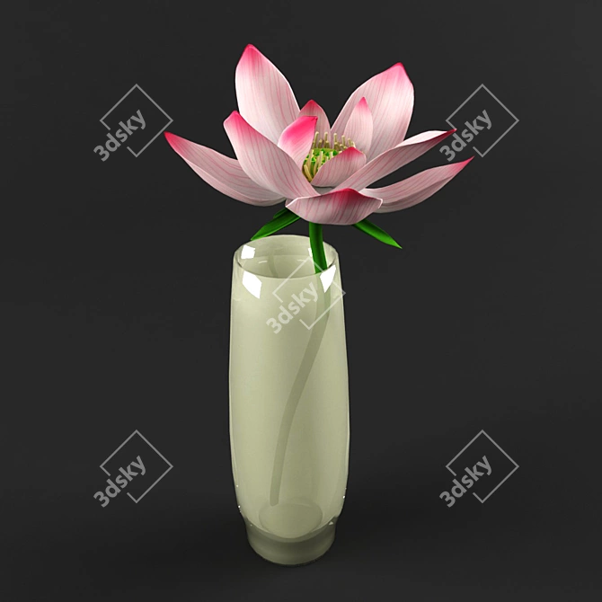 Lotus Blossom 3D model image 1