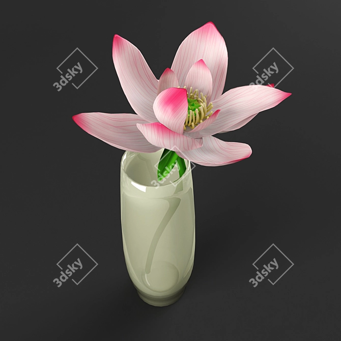 Lotus Blossom 3D model image 2