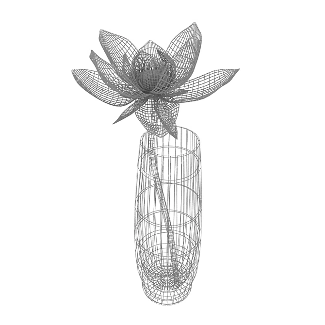 Lotus Blossom 3D model image 3