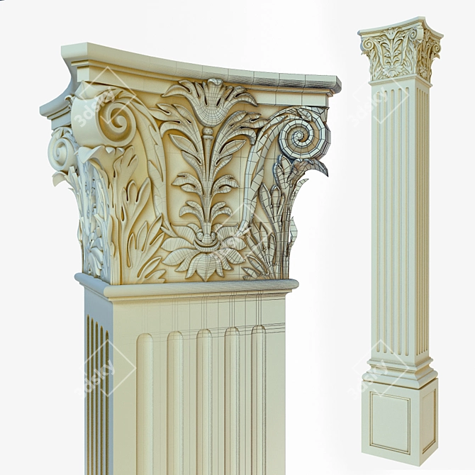 Versatile Column and Pilaster 3D model image 1