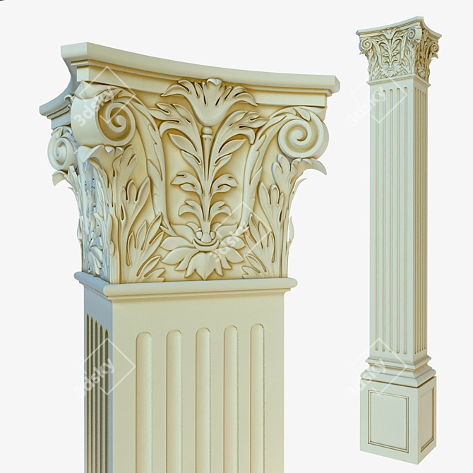 Versatile Column and Pilaster 3D model image 3