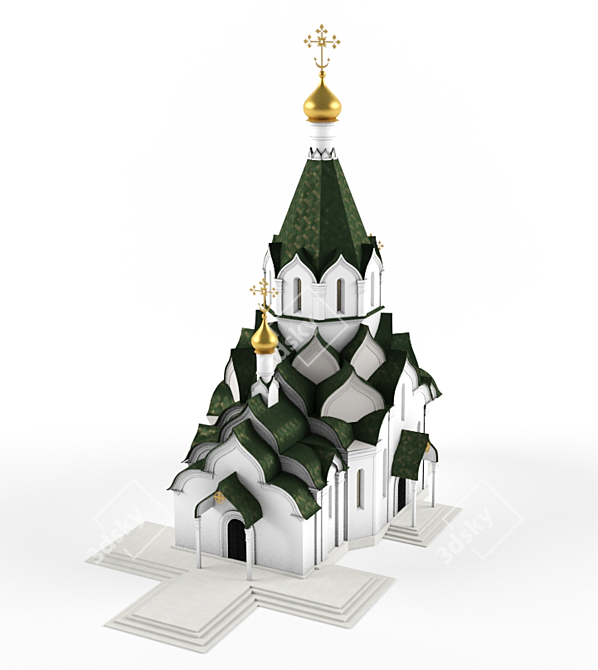 Sacred Orthodox Temple 3D model image 1