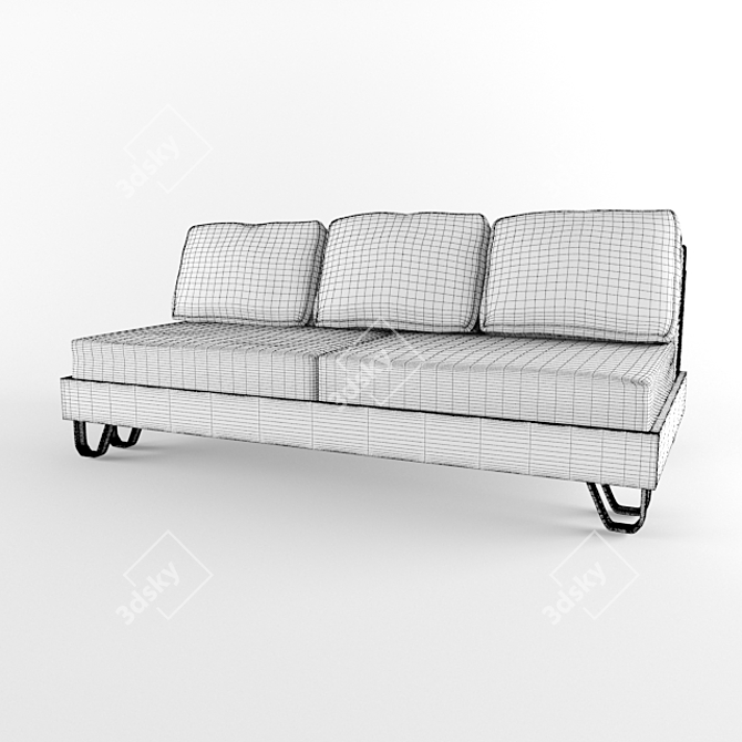 Convertible Chameleon Sofa Bed 3D model image 3