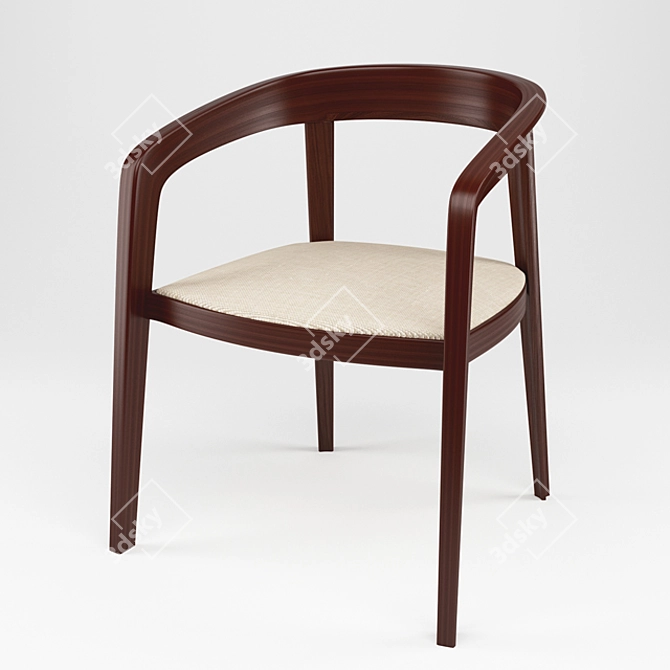 Elegant Corvo Chair: Stylish & Comfortable 3D model image 1