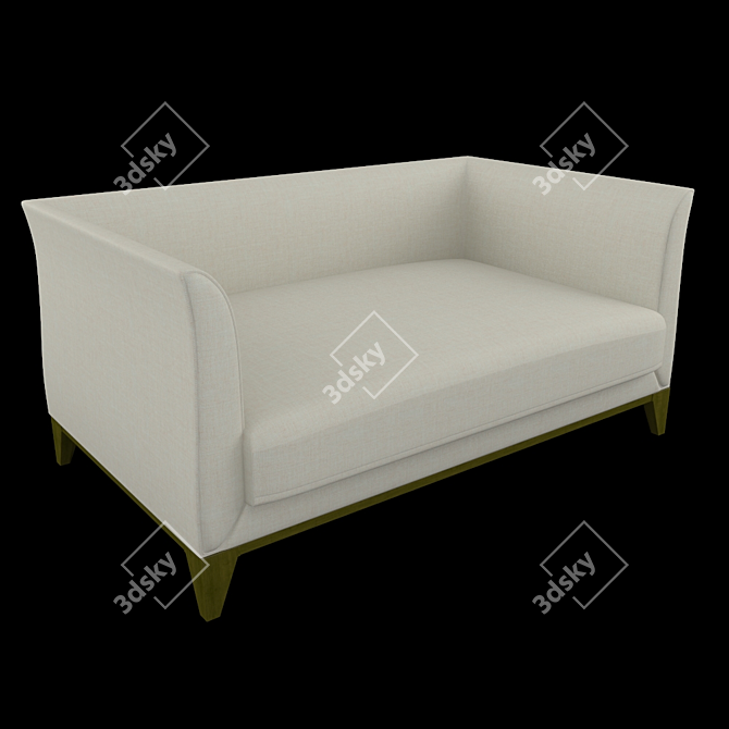 Modern 3-Seater Sofa 3D model image 1