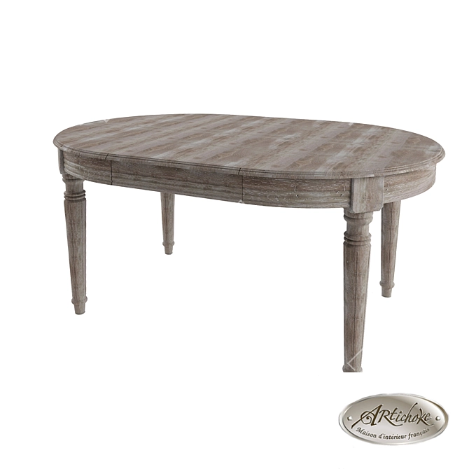 Provence Oak Dining Table from Artichoke Collection 3D model image 1
