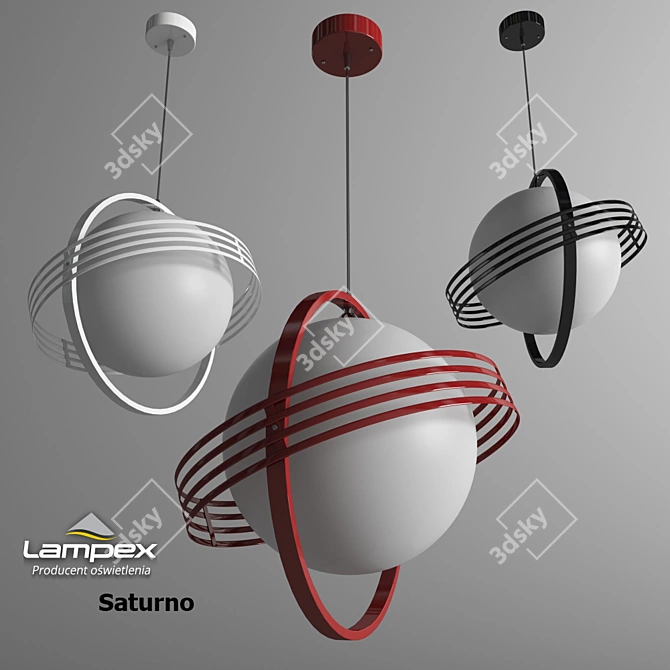 Sleek and Stylish Lampex Saturno 3D model image 1