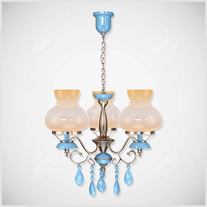 Elegant Matteo HY785 Chandelier 3D model image 1