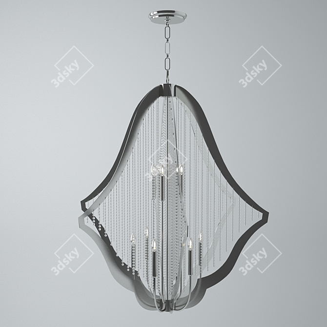 Modern Elegant Chandelier 3D model image 1