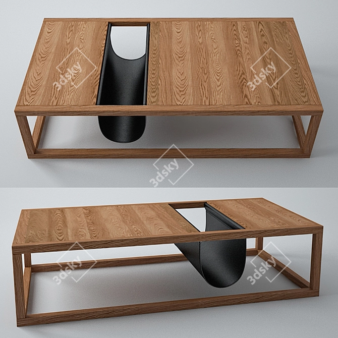 Multifunctional Magazine Table 3D model image 1