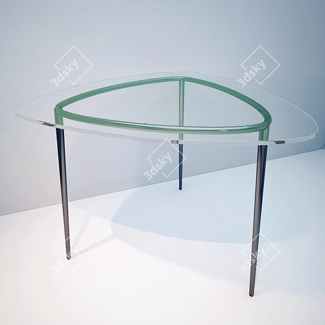 Polygon Dining Table 3D model image 1