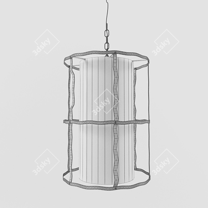 Elegant Beziers Shade Lantern 3D model image 2