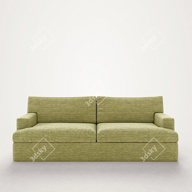 Italian Made Meridiani Sofa Bed 3D model image 2