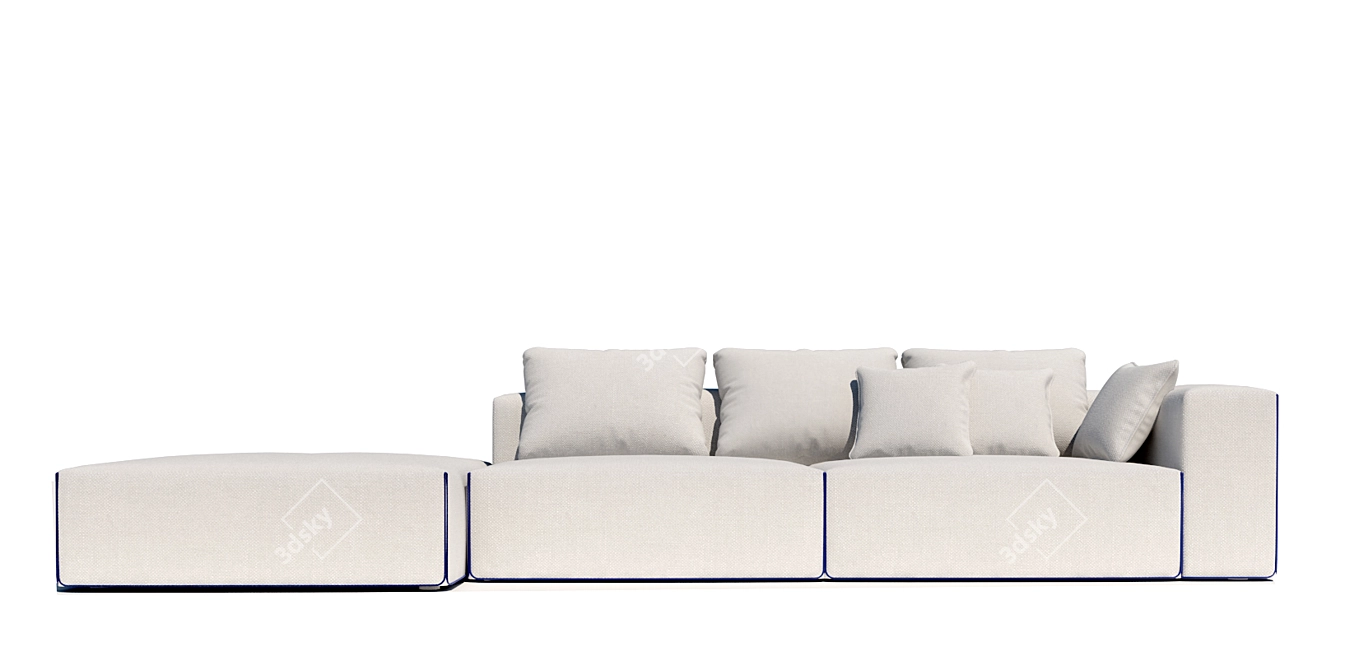 Modular Field Sofa by Moroso 3D model image 2