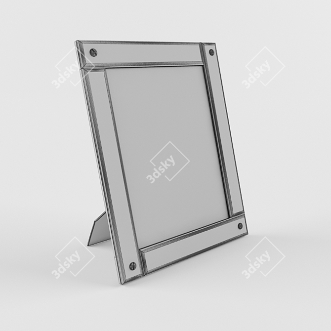 Ralph Lauren Silver-Plated Overlap Frame 3D model image 2