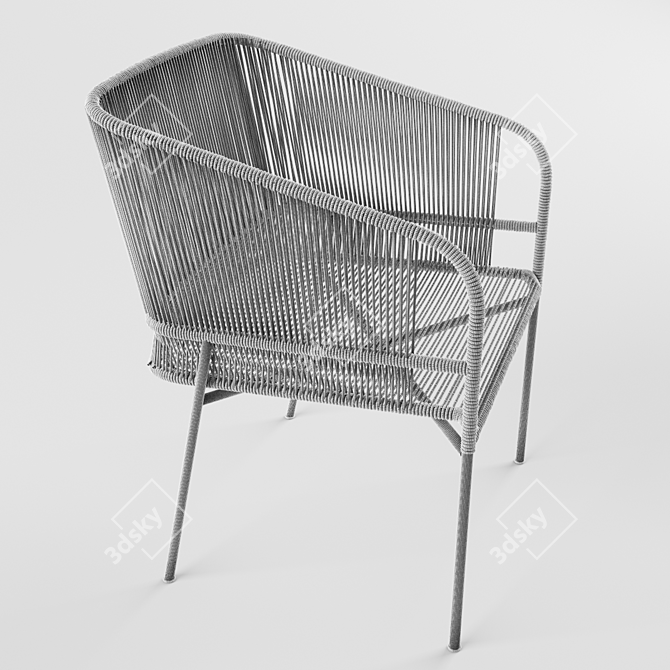 Varaschin Cricket Outdoor Chair - Anki Gneib Design 3D model image 3