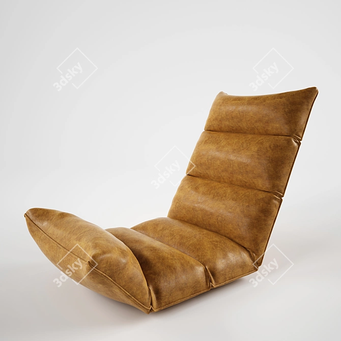 Foldable Comfort Floor Chair 3D model image 1