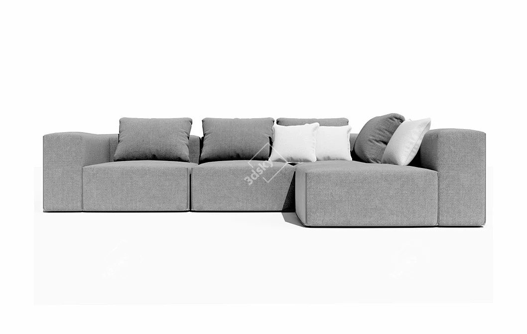 Modular Moroso Field Sofa 3D model image 2