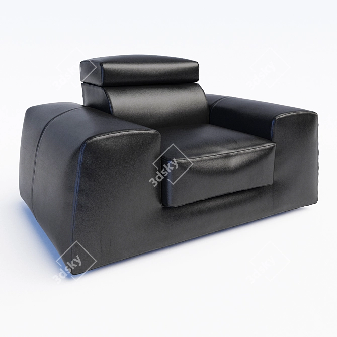 Executive Comfort Armchair 3D model image 1