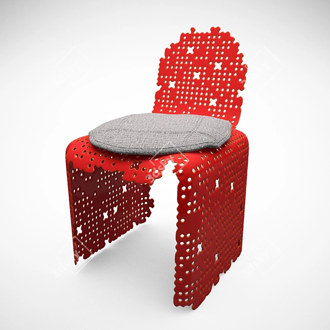 Sleek Contemporary Chair 3D model image 1