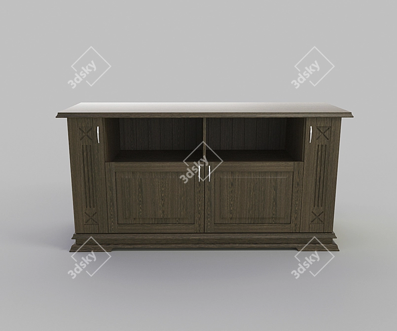 Provence TV Stand 3D model image 1