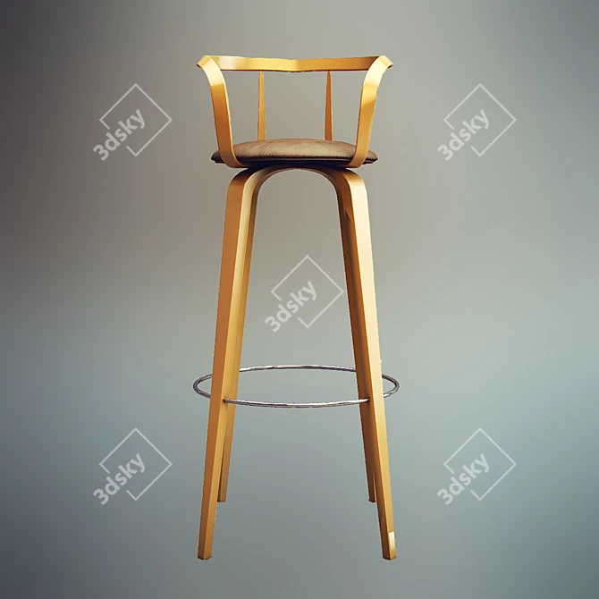 Stylish Magazine-Inspired Chair 3D model image 1