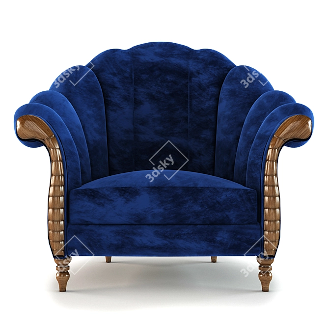 Timeless Comfort: Classic Armchair 3D model image 1