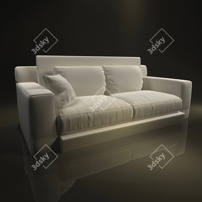 Modern Comfort Sofa 3D model image 1