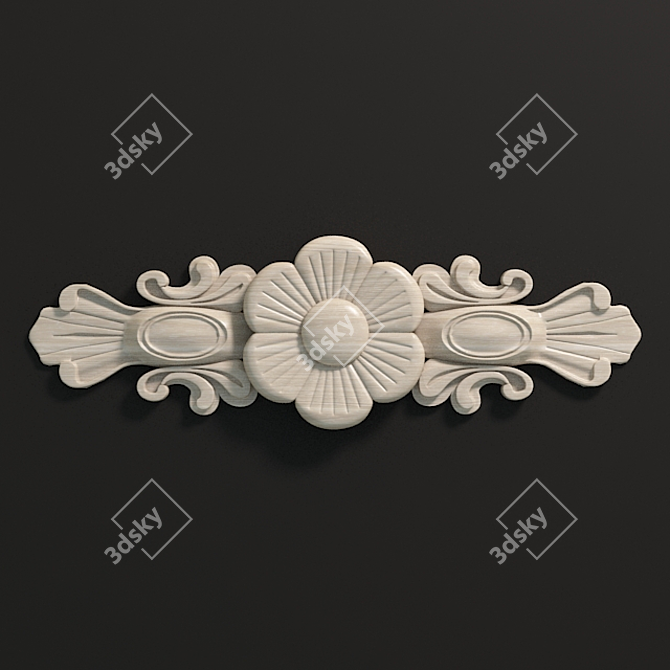 Wood Carvings, Decorative Moldings 3D model image 1