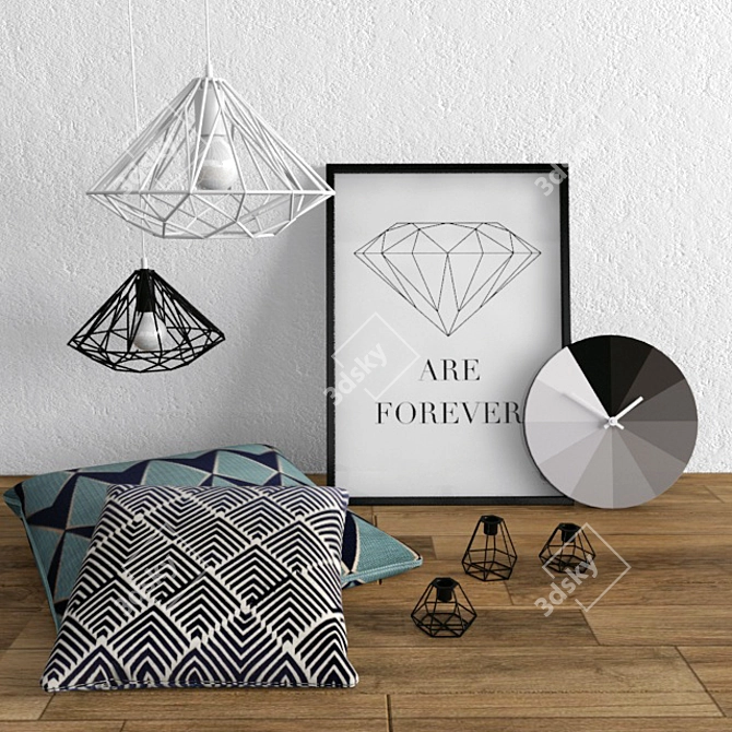 BoConcept Diamond Decoration Set 3D model image 1