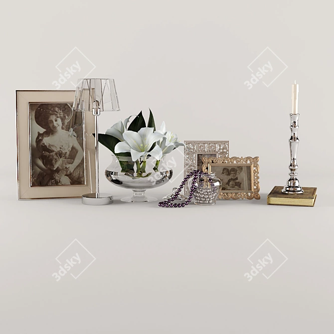 Elegant Décor Set 3D model image 2