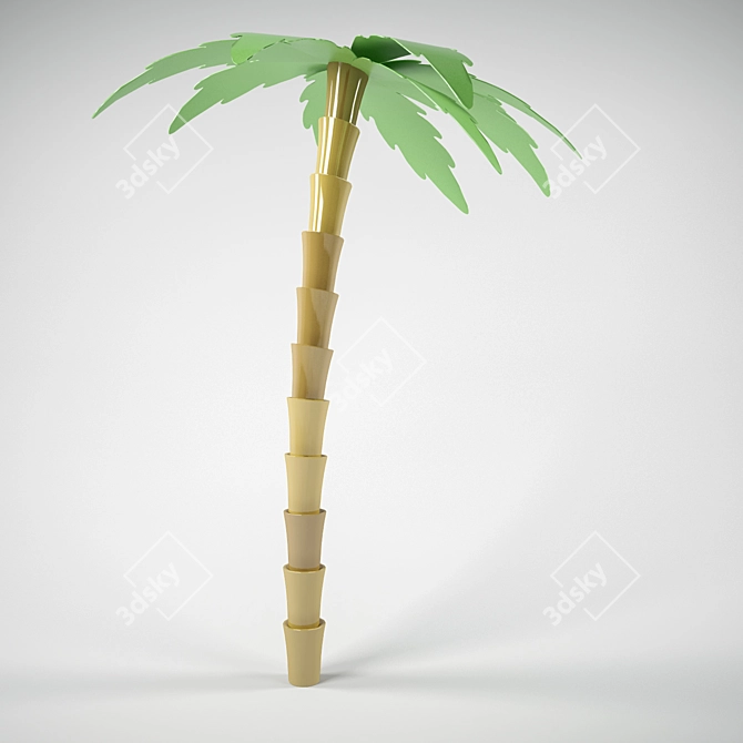 Palma Children: Beautiful Palm Tree for Your Project 3D model image 1