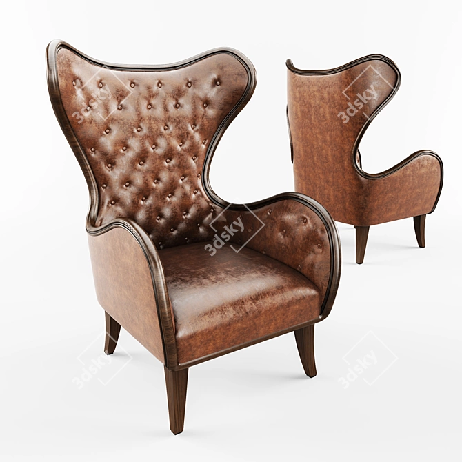 Timeless Armchair: Classic Elegance 3D model image 1