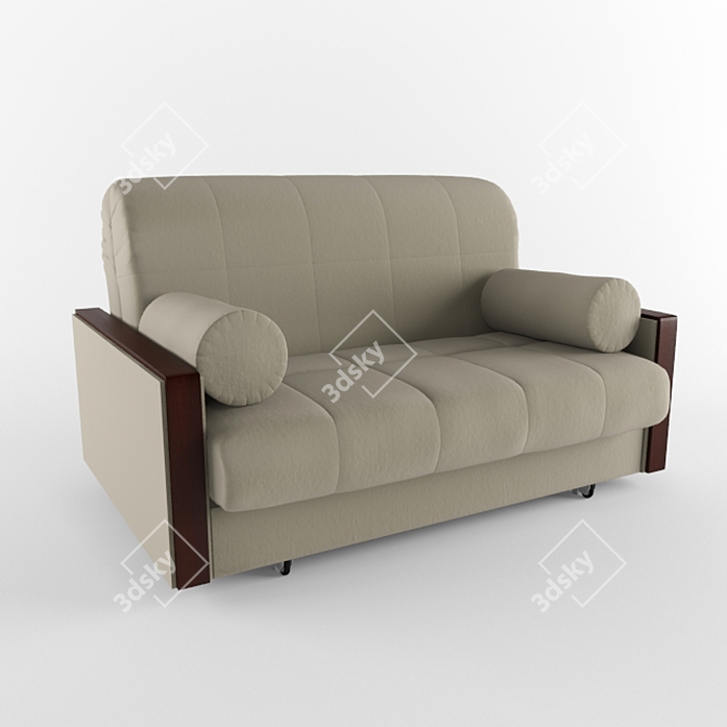 Elegant Milena Sofa: Comfort Redefined 3D model image 1