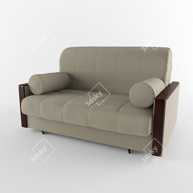 Elegant Milena Sofa: Comfort Redefined 3D model image 2