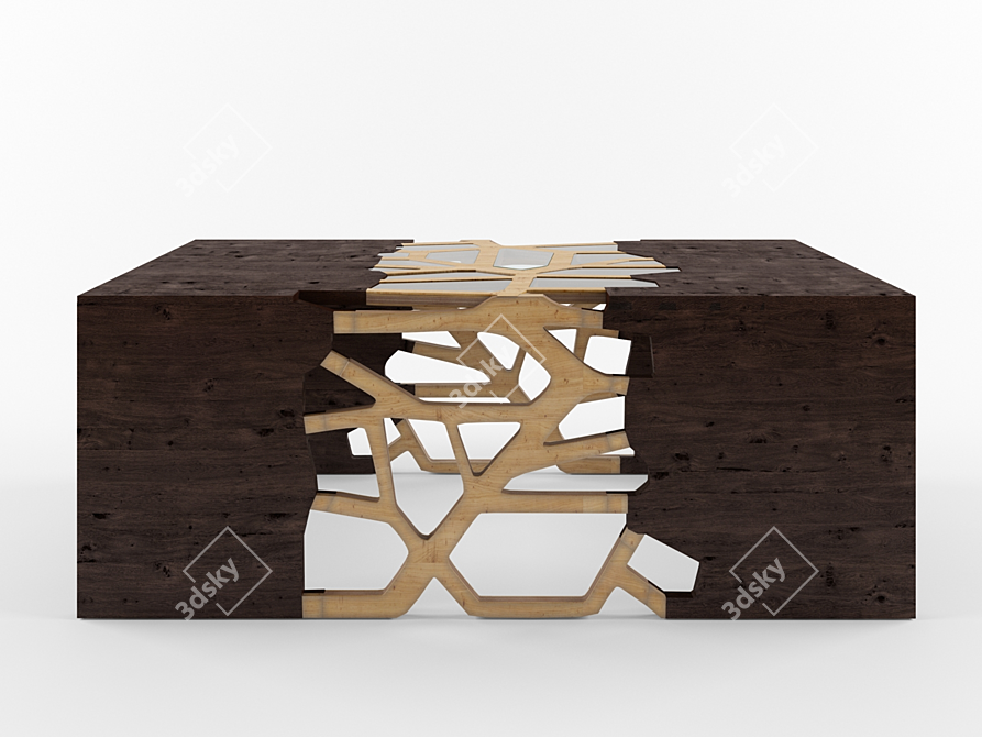 Branching Table: Nature-Inspired Decor Accent 3D model image 2