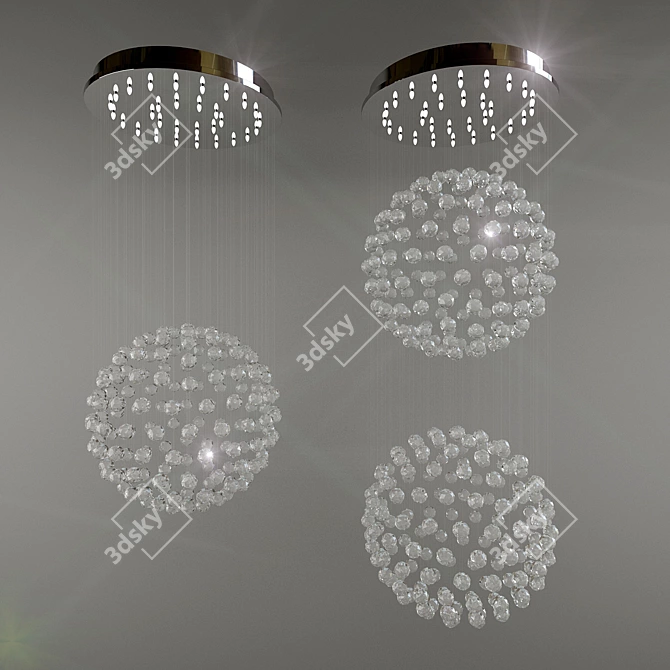 Modern Ceiling Light 3D model image 1