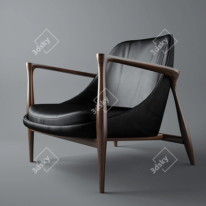 Elegance in Every Detail: Elisabeth Chairs 3D model image 1