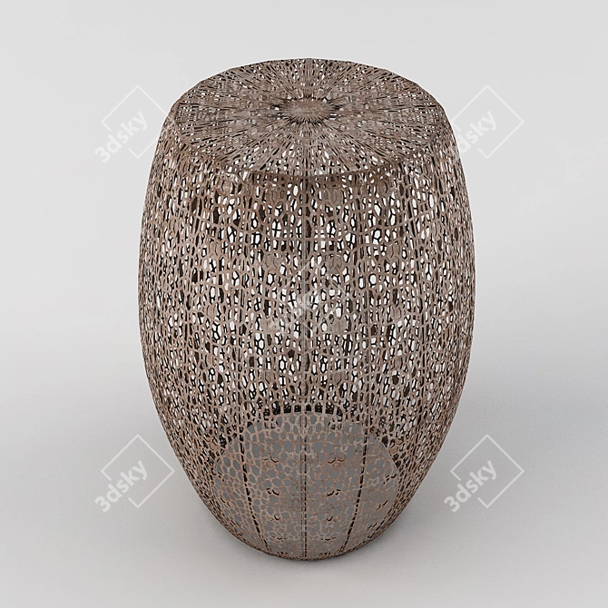 Compact and Sturdy Side Table 3D model image 2