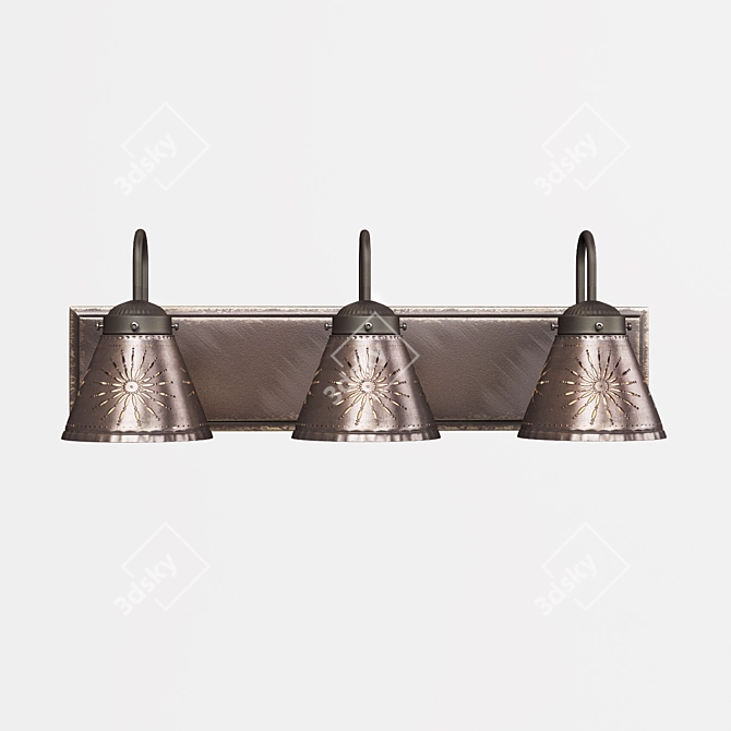 Crestwood Americana Vanity Light 3D model image 1