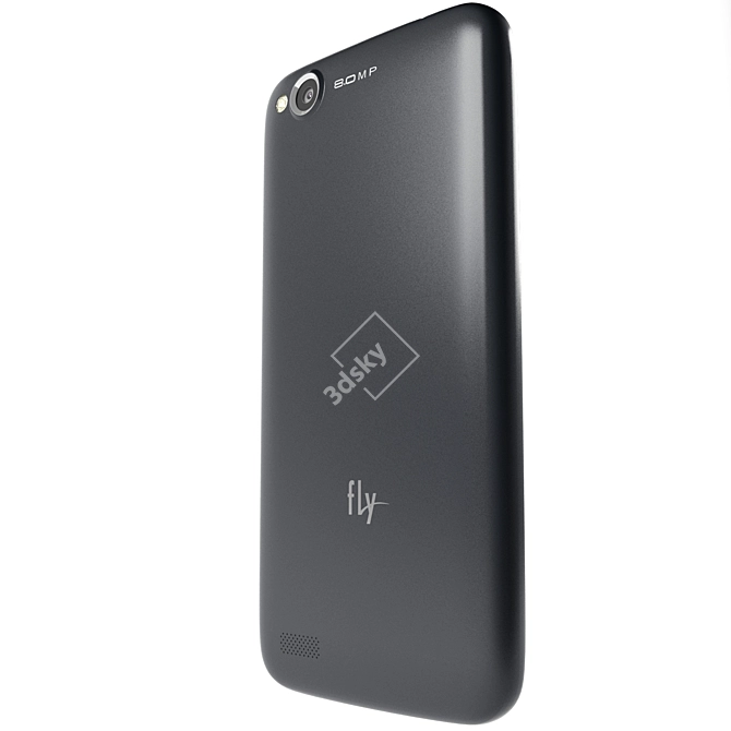 FLY IQ4410: Sleek and Powerful Quad Phone 3D model image 2