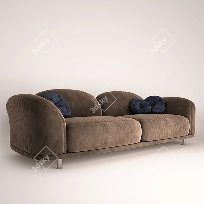  Heavenly Comfort: Cloud Sofa 3D model image 1