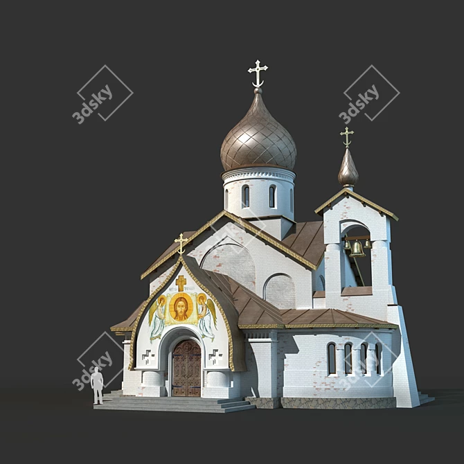 Trinity Church: Sacred Monument in New 3D model image 1