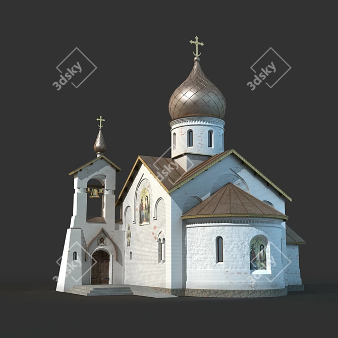 Trinity Church: Sacred Monument in New 3D model image 2
