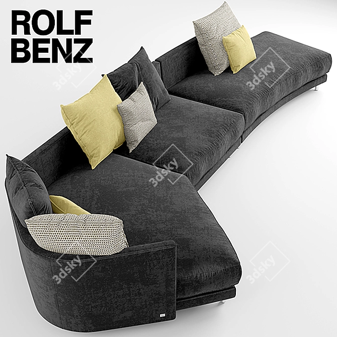 Modern ROLF BENZ ONDA Sofa 3D model image 2